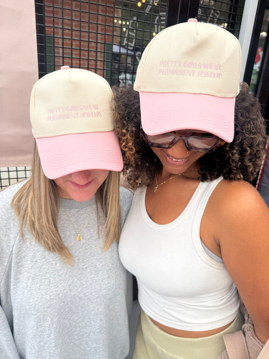 Pretty Girls Wear Permanent Jewelry Trucker Hat