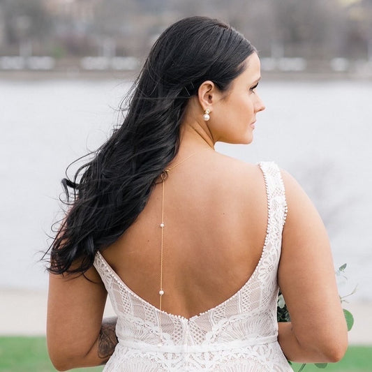 Pearl Back Drop Necklace