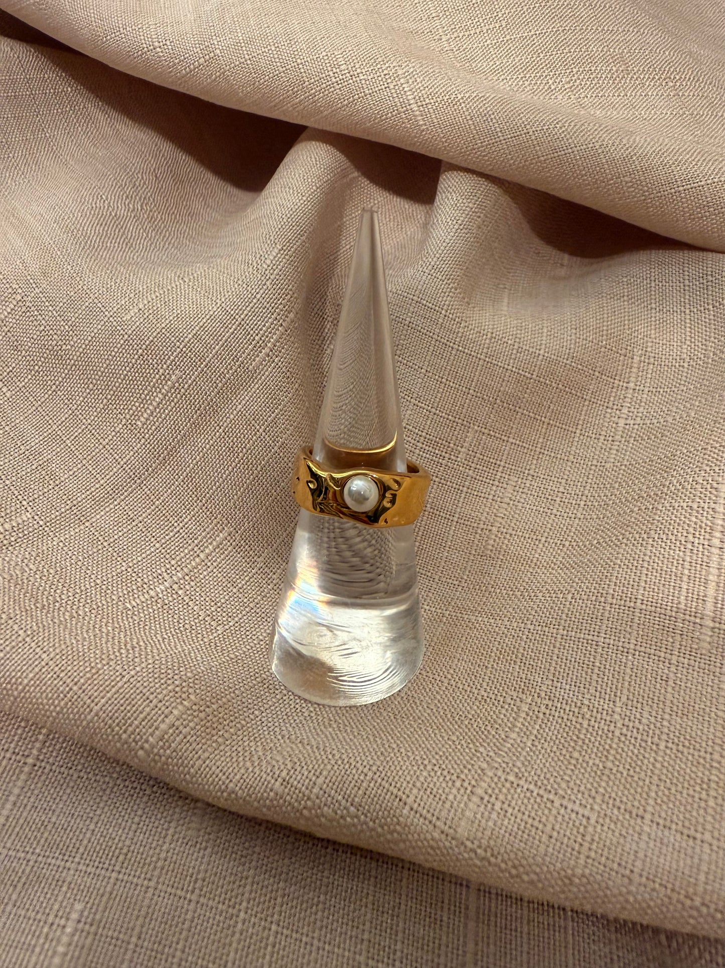 Pearl Wave Ring