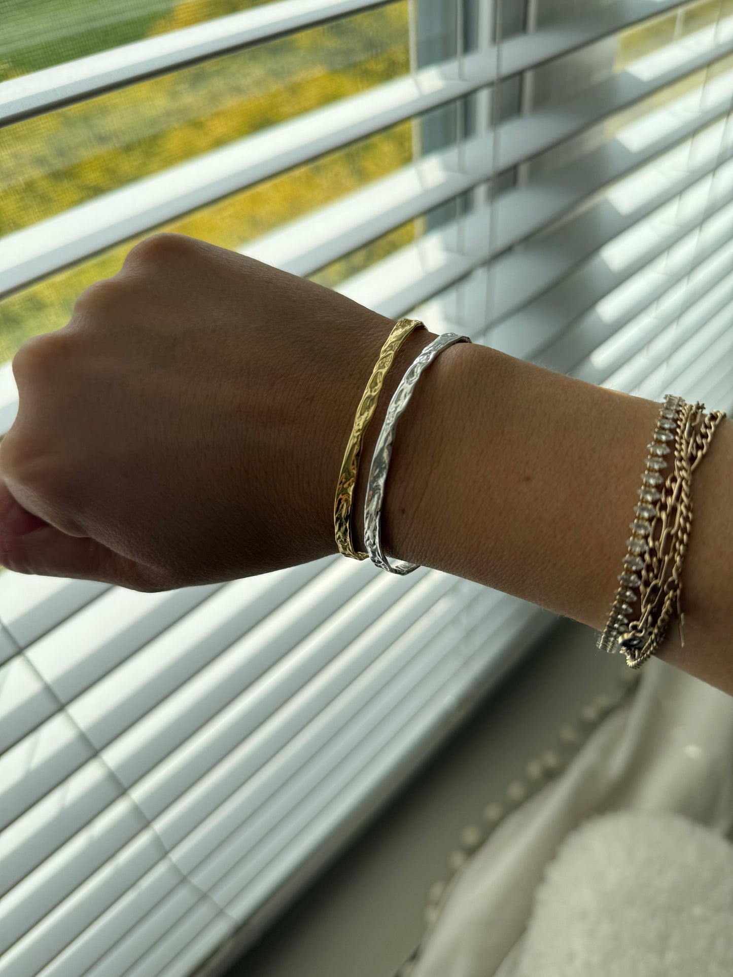 Hammered Irregular Cuff