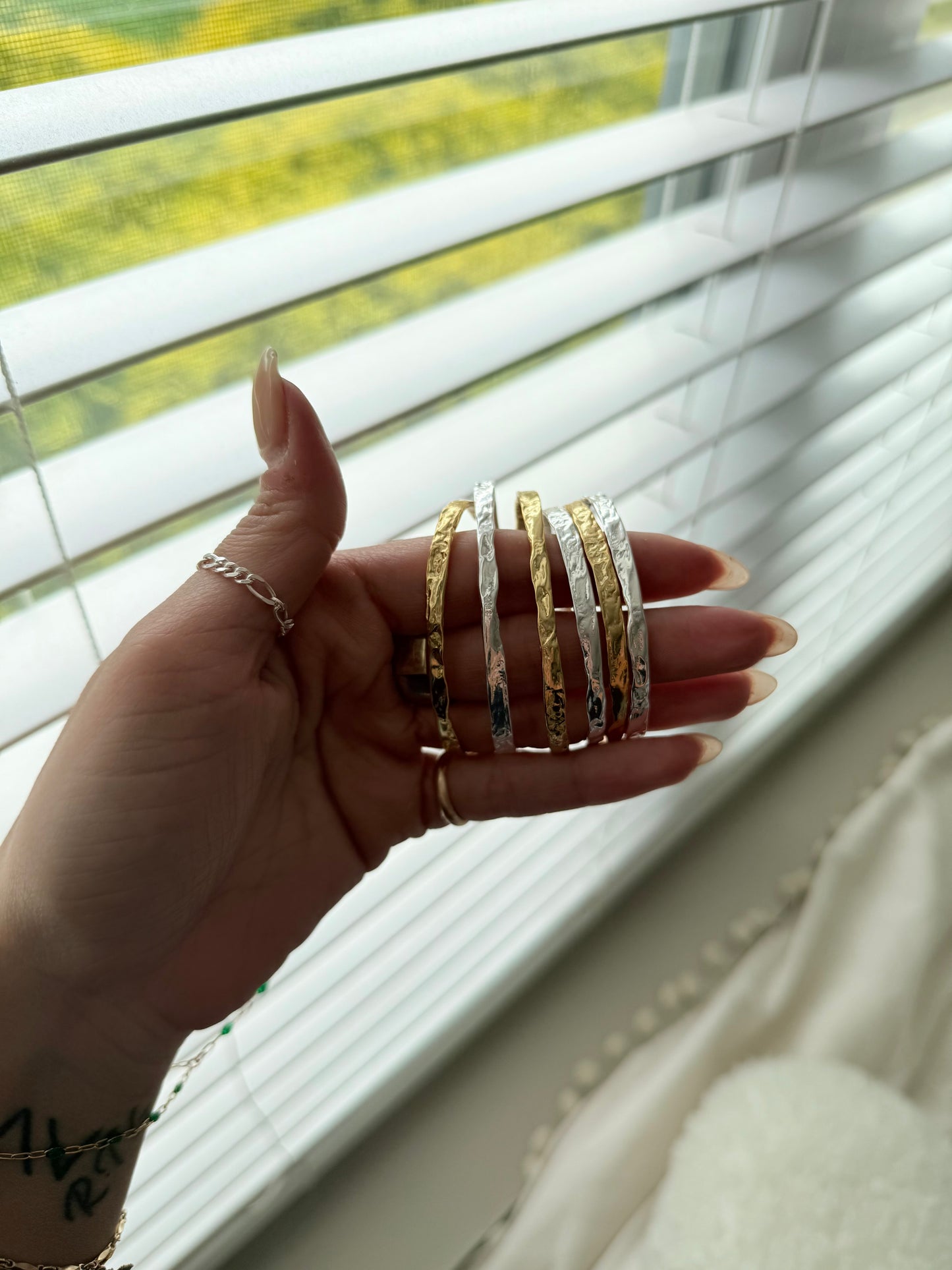 Hammered Irregular Cuff