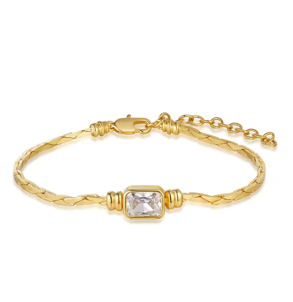 Choker Baguette CZ Diamond Bracelet