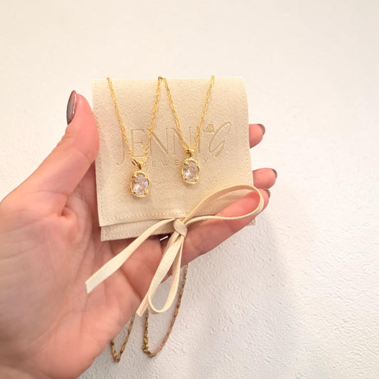 Bezel Abstract Necklace