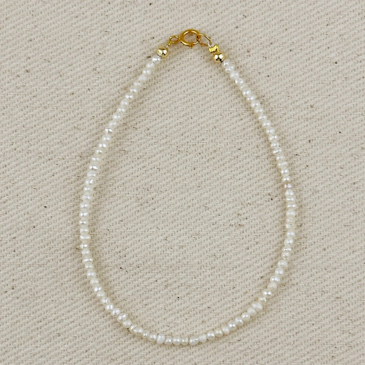 Micro Freshwater Pearl Anklet