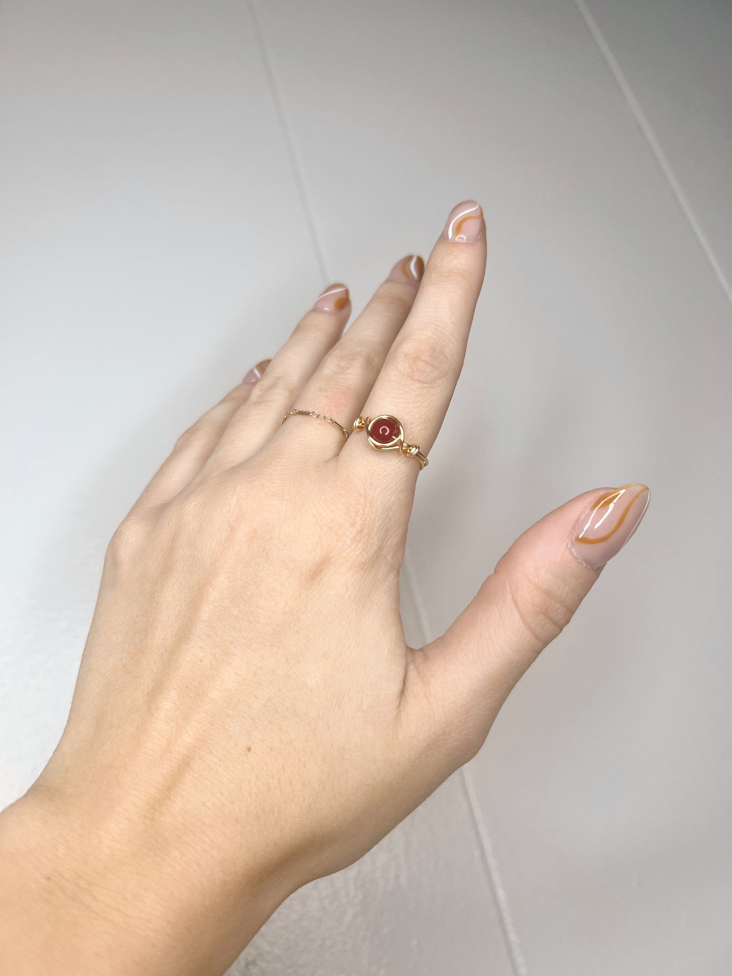 Holidaze Red Wire Wrapped Ring