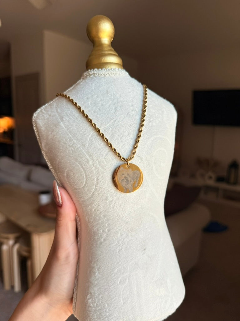 Engraved Animal Neclace