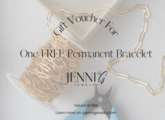 Permanent Bracelet Experience Gift Card