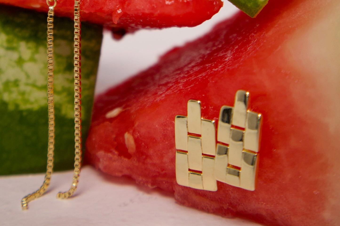 Checkered Earrings