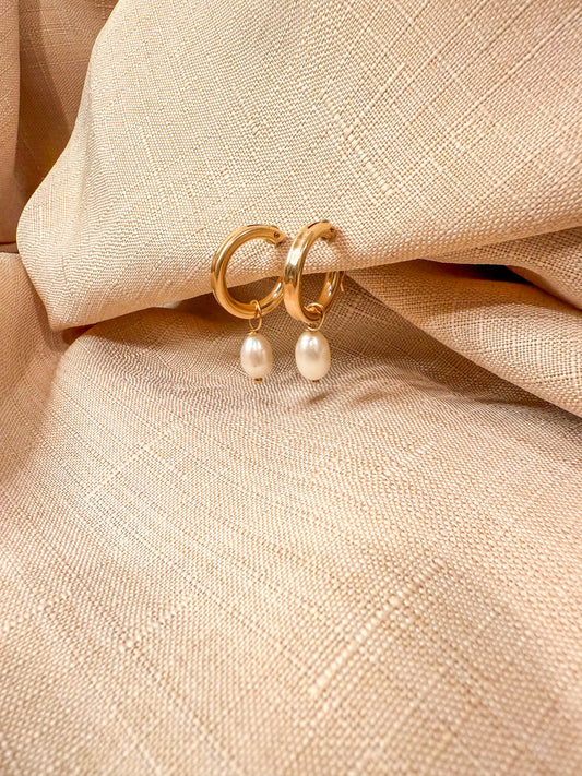 Millie Pearl Hoops