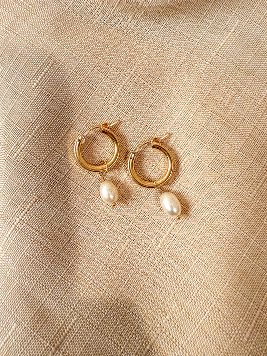 Millie Pearl Hoops