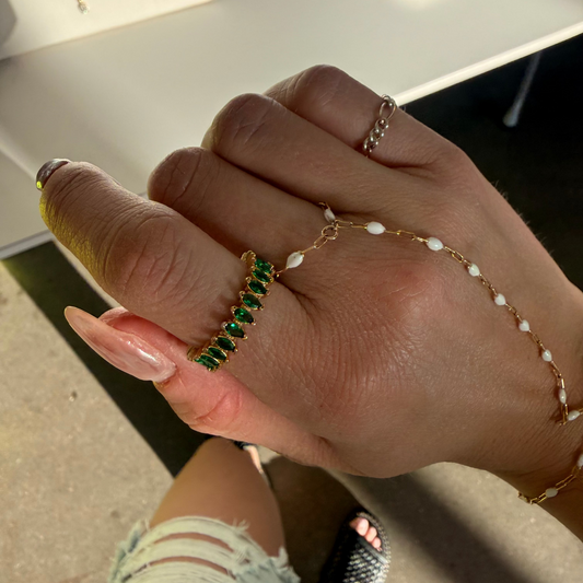 Marquise Emerald Ring