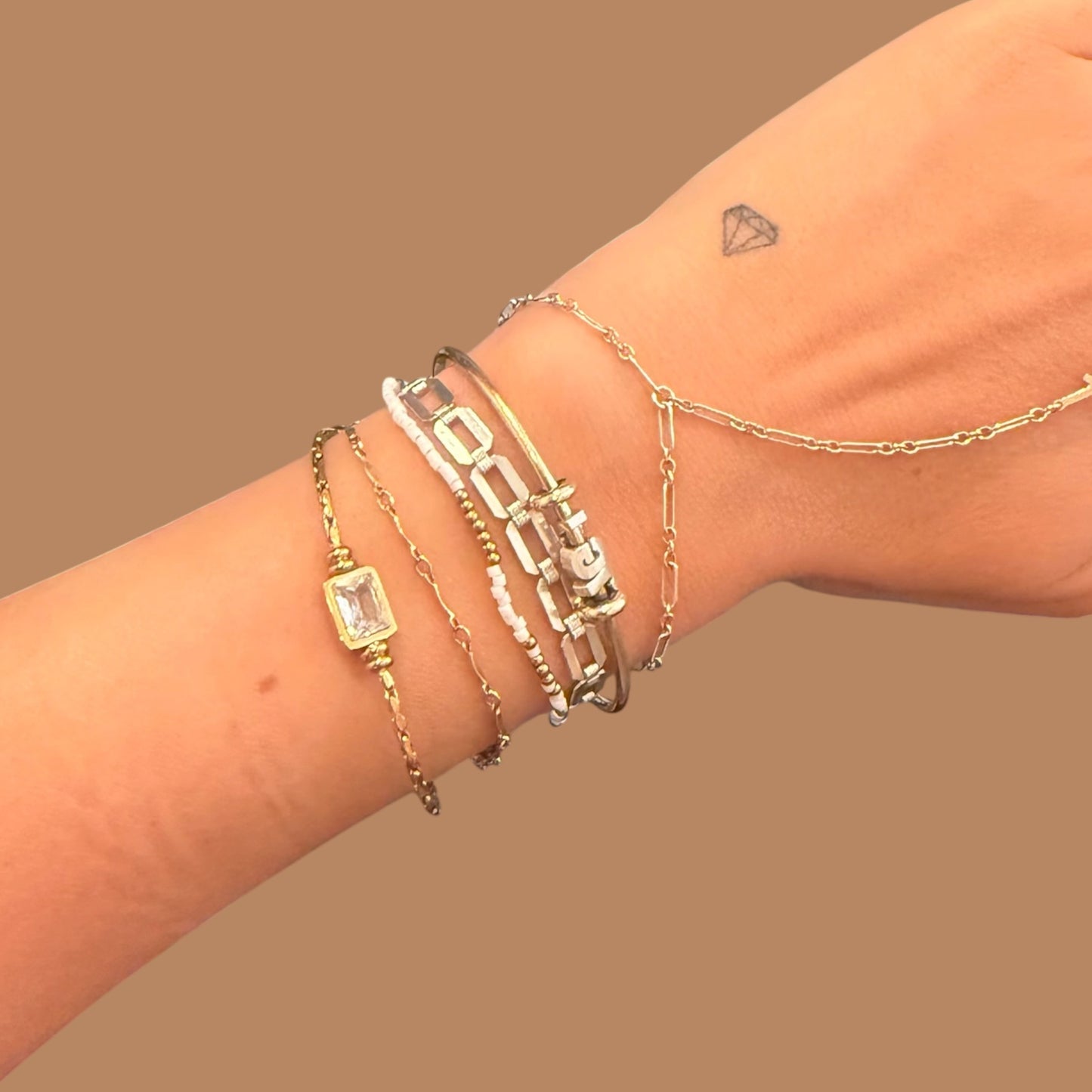 Choker Baguette CZ Diamond Bracelet