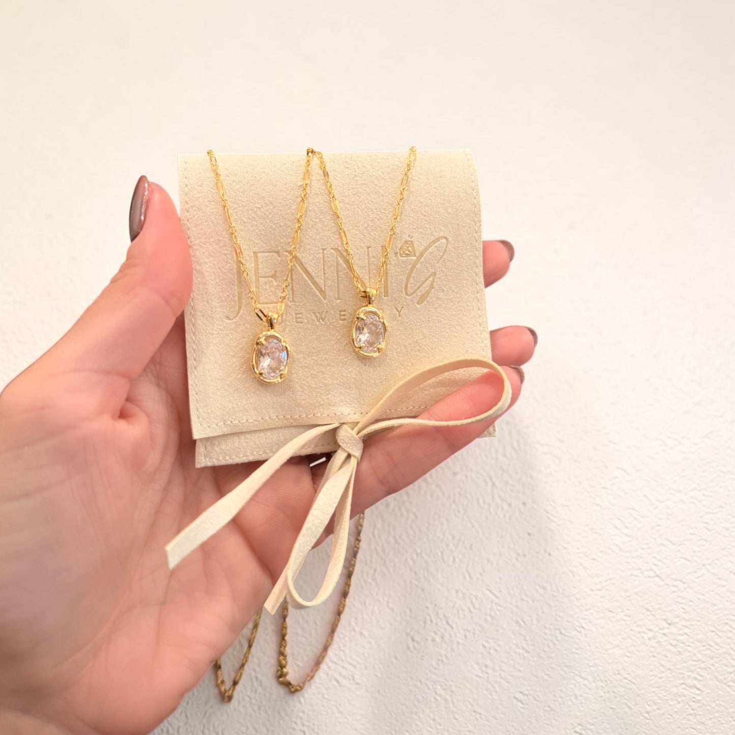 Bezel Abstract Necklace