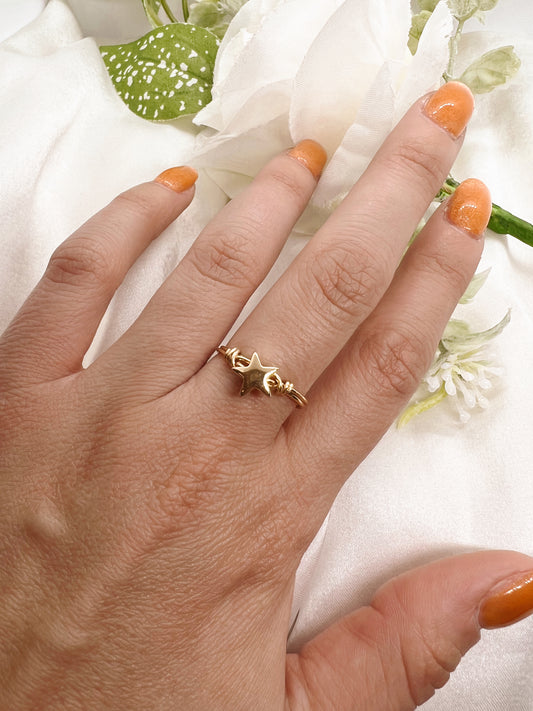 Star Power Wire Wrapped Ring