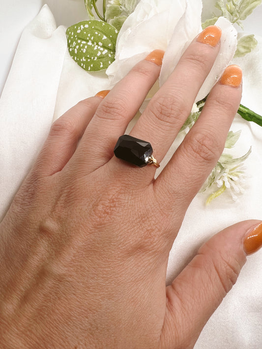 Black Stone Ring